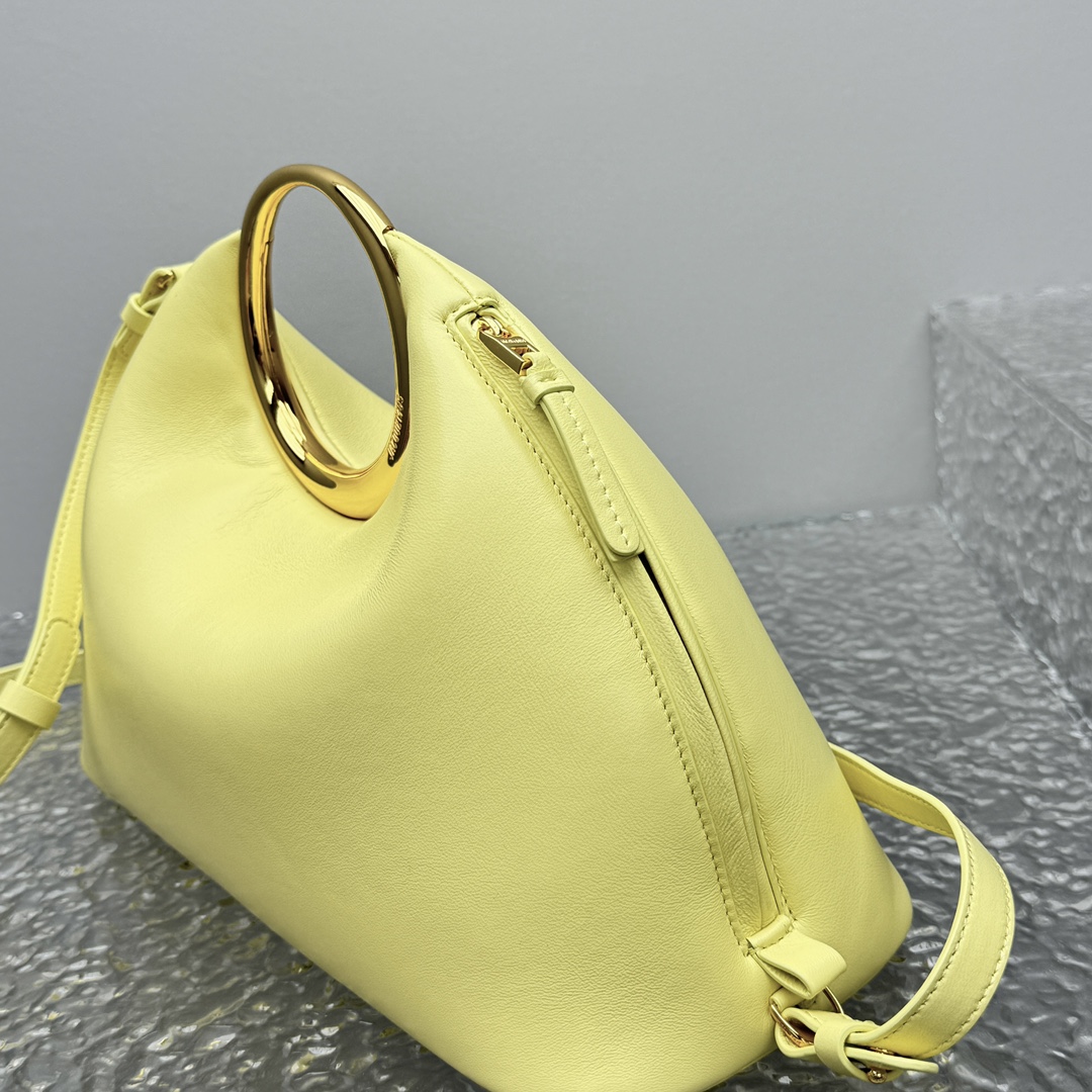 Jacquemus Le Calino Ring Top-Handle Bag - Pale Yellow |