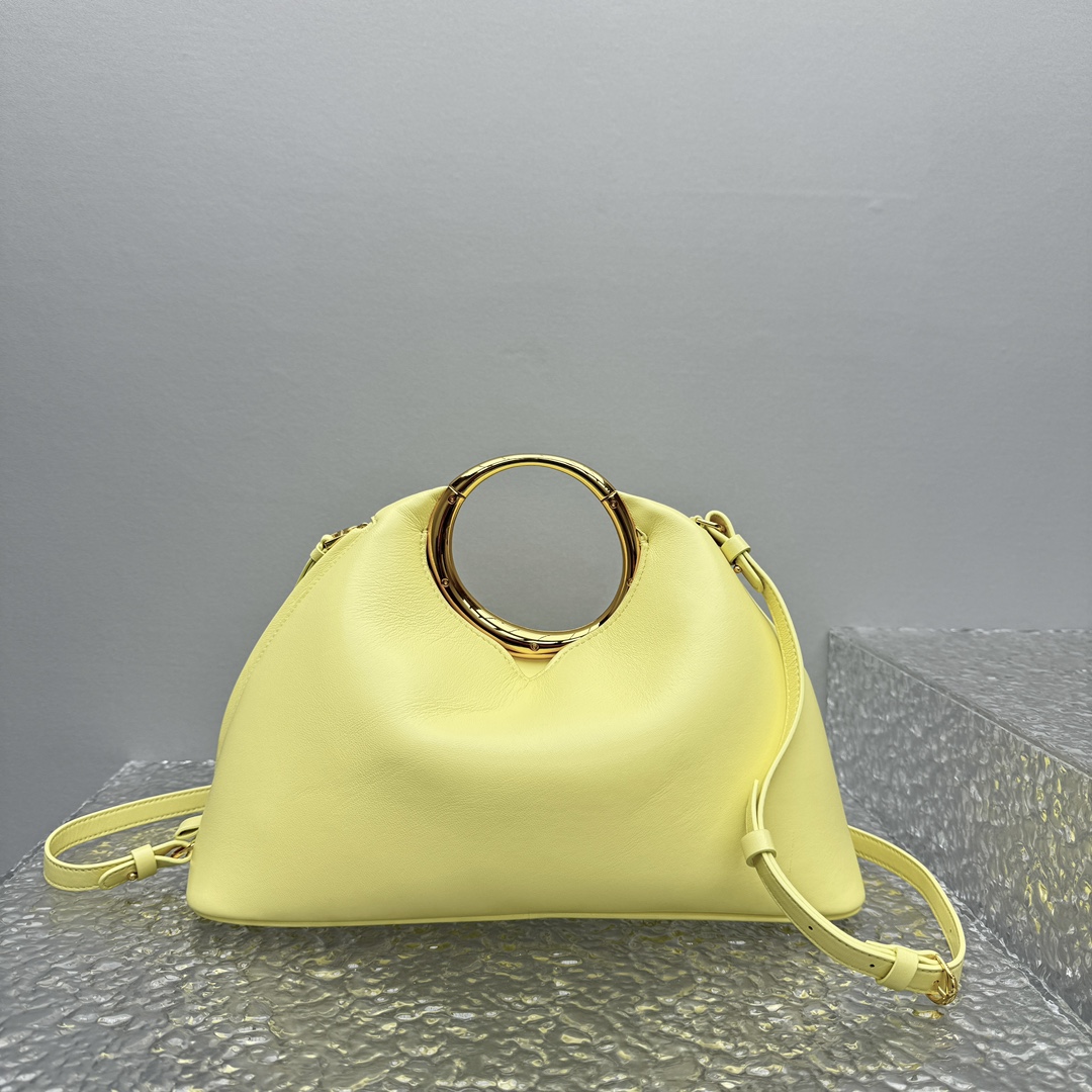 Jacquemus Le Calino Ring Top-Handle Bag - Pale Yellow |