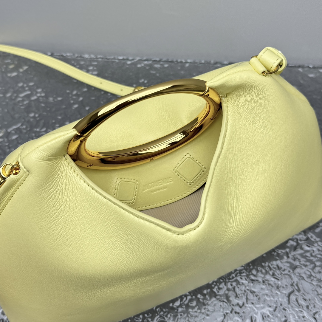Jacquemus Le Calino Ring Top-Handle Bag - Pale Yellow |