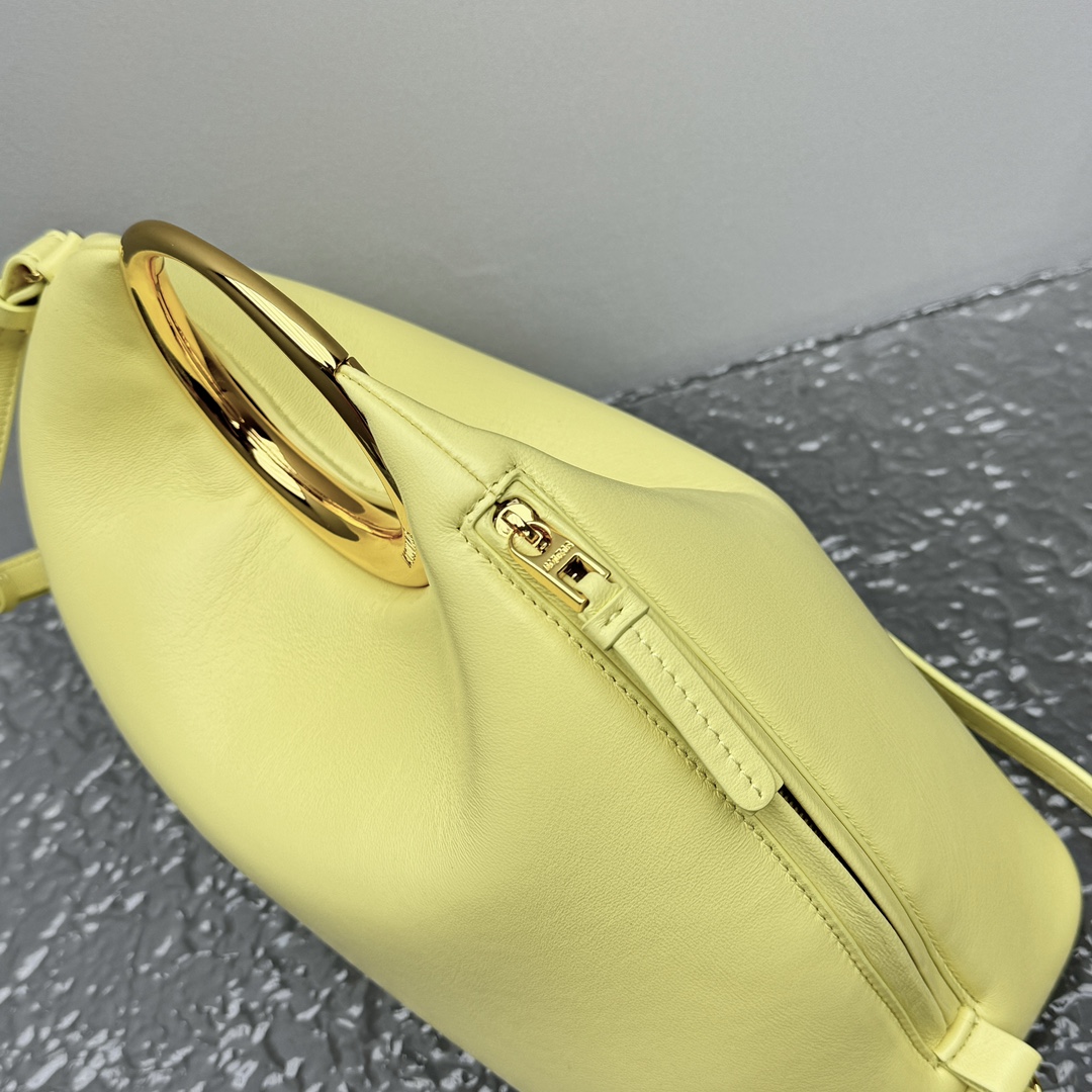 Jacquemus Le Calino Ring Top-Handle Bag - Pale Yellow |