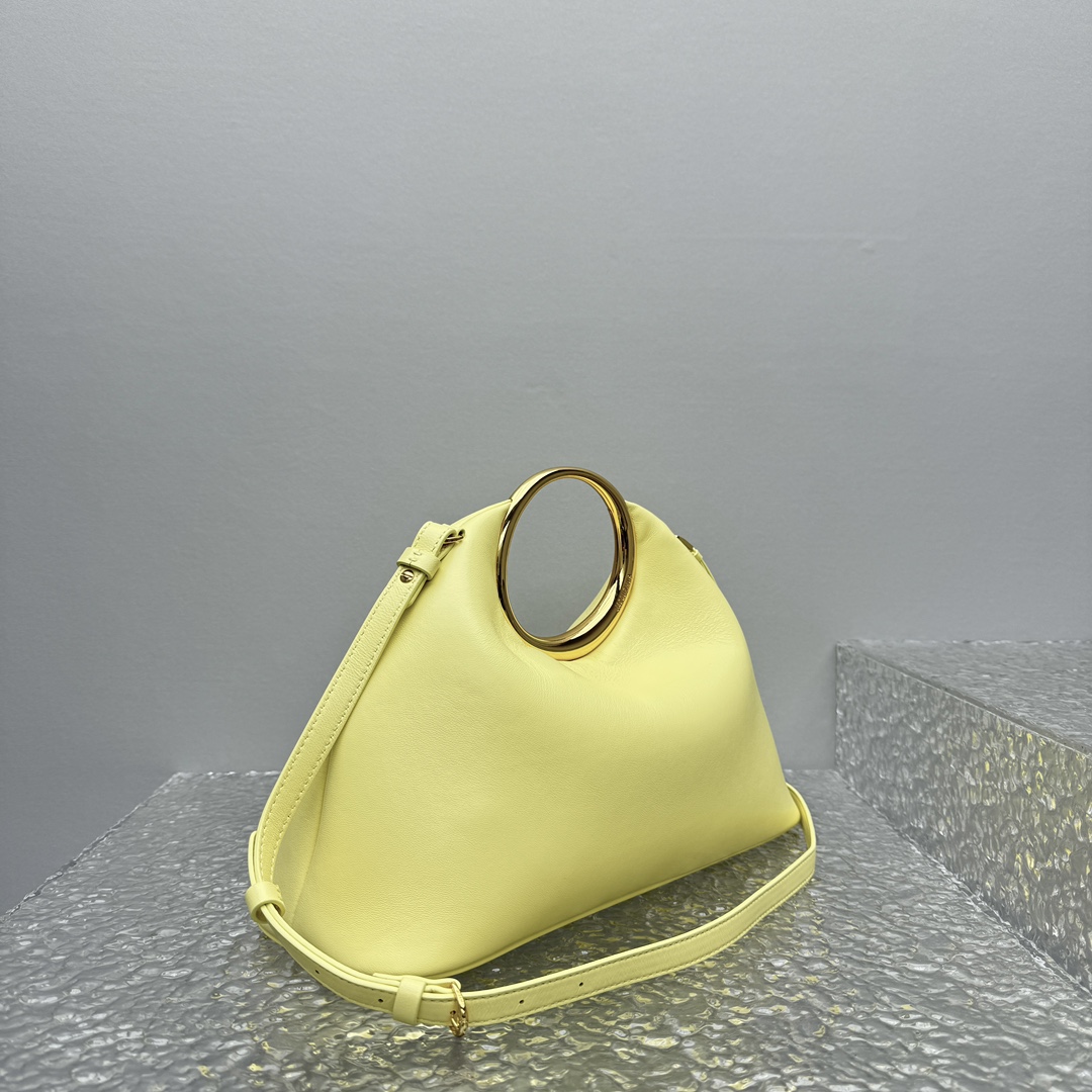 Jacquemus Le Calino Ring Top-Handle Bag - Pale Yellow |