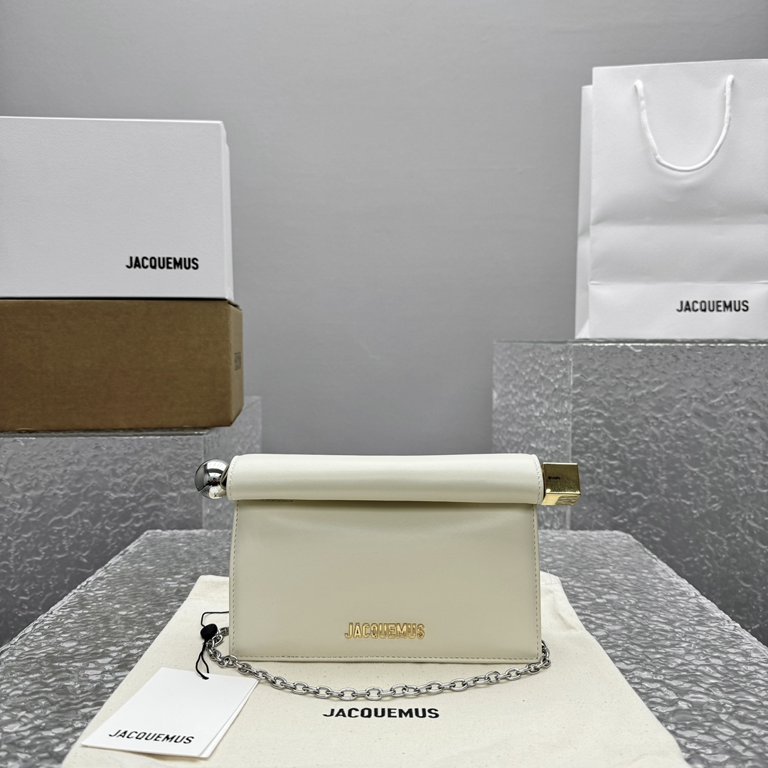 Jacquemus Small Magnetic Shoulder Bag in Natural