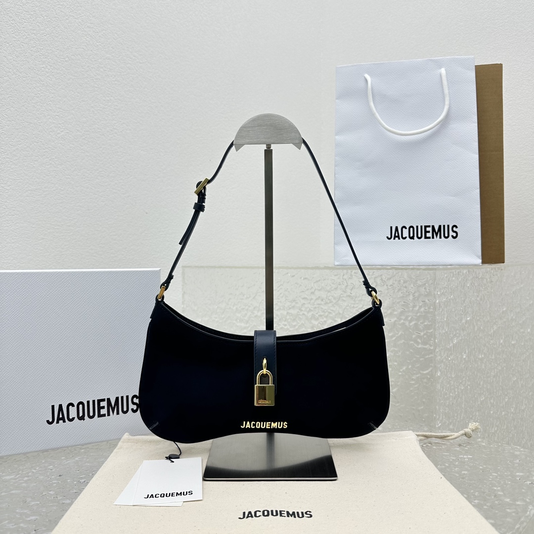 Jacquemus Navy Le Raphia ‘Le Bisou Cadenas’ Bag Jacquemus
