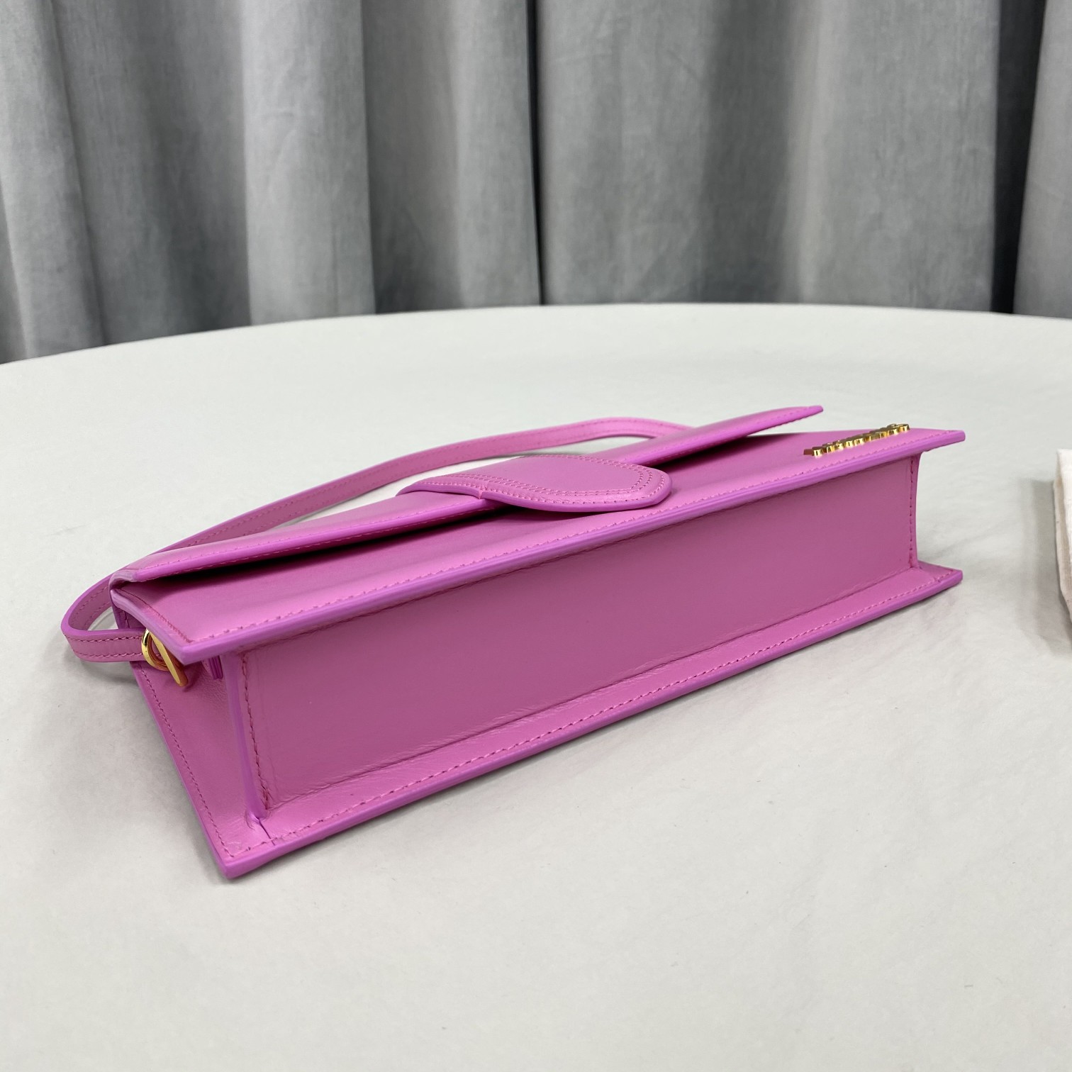 JACQUEMUS Smooth Calfskin Le Bambino Long Flap Pink Jacquemus 00679