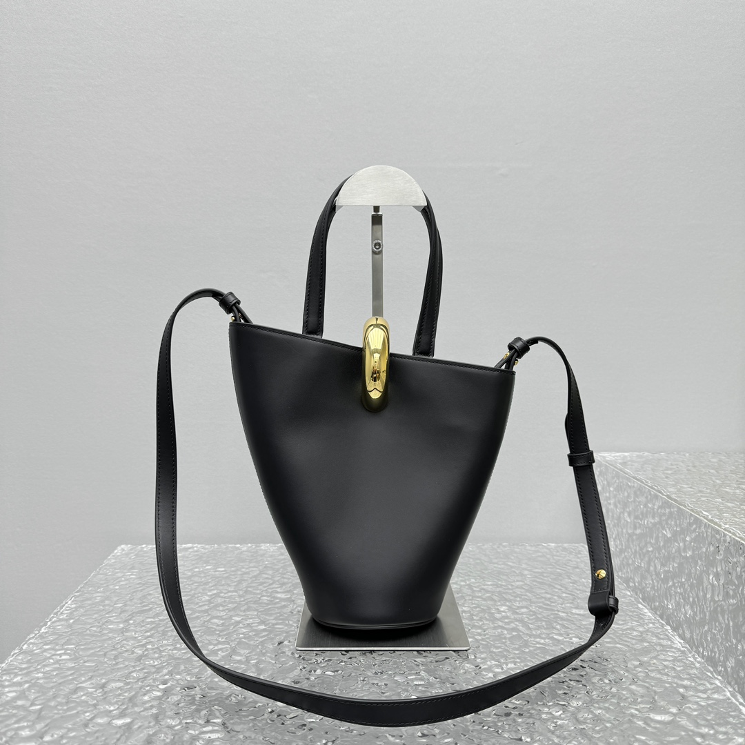 Jacquemus Le Petit Bambola Bucket Bag in Black |