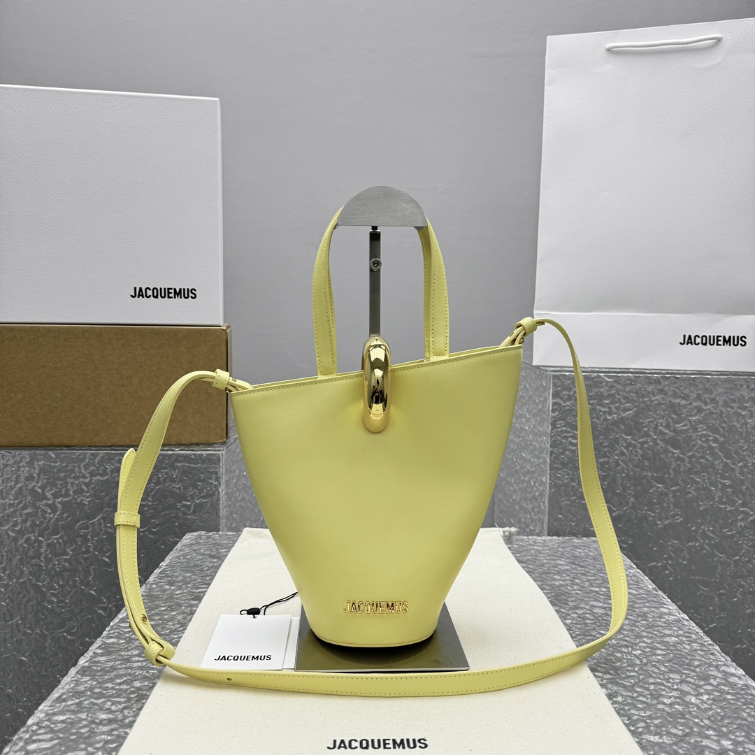 Jacquemus Yellow Mini Le Petit Bambola Bucket Bag in Jacquemus 007414