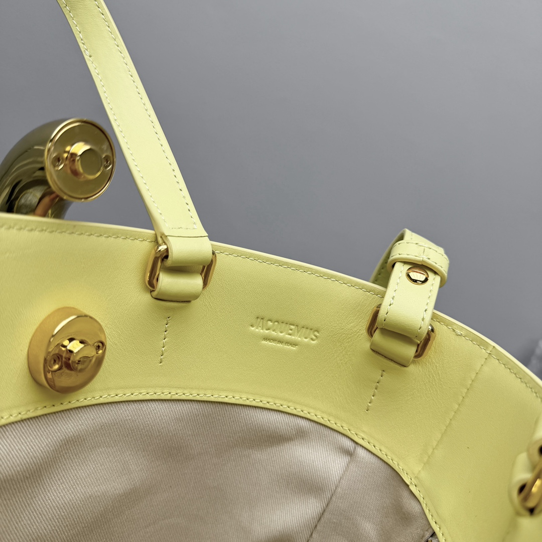 Jacquemus Yellow Mini Le Petit Bambola Bucket Bag in Jacquemus 007414