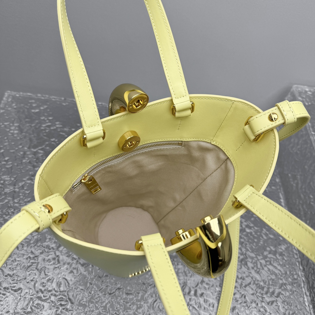 Jacquemus Yellow Mini Le Petit Bambola Bucket Bag in Jacquemus 007414