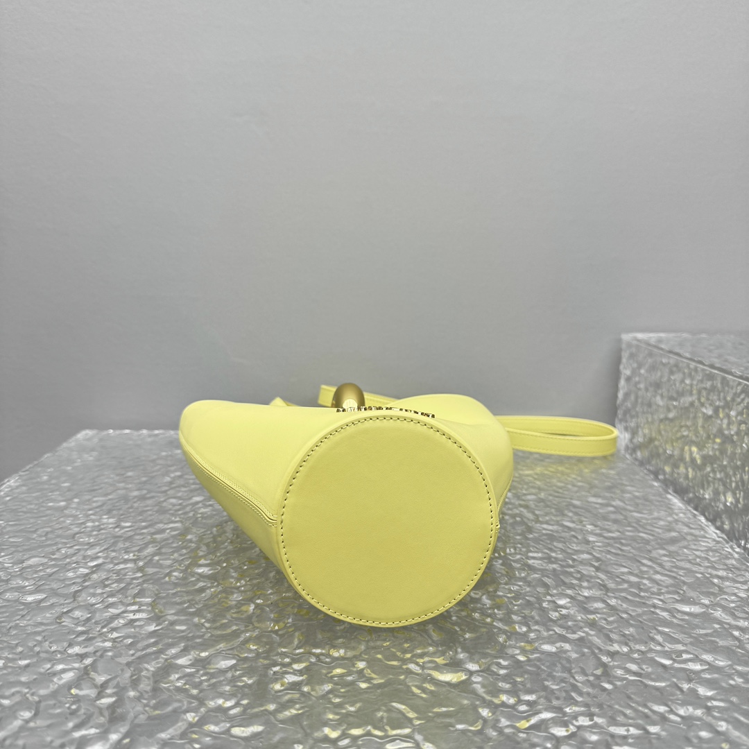 Jacquemus Yellow Mini Le Petit Bambola Bucket Bag in Jacquemus 007414