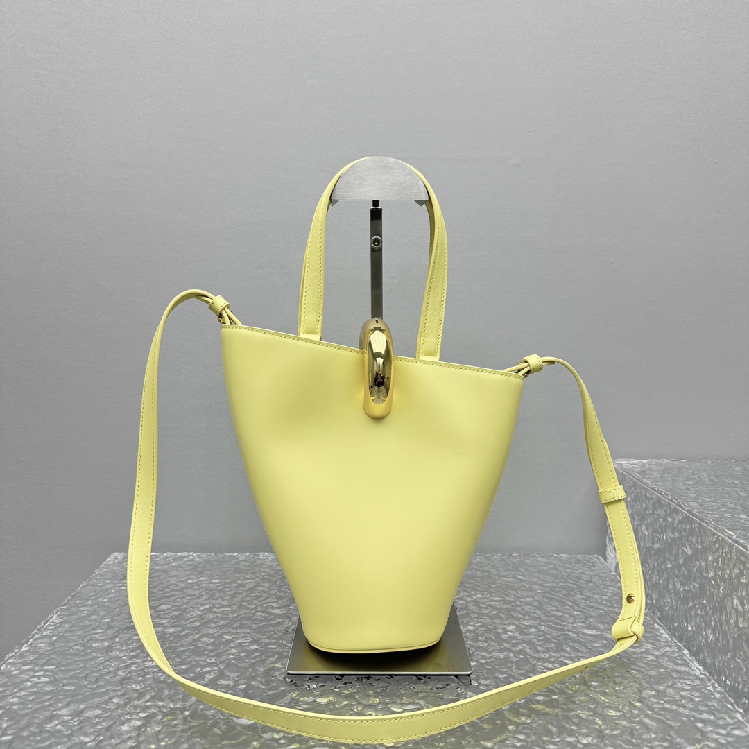 Jacquemus Yellow Mini Le Petit Bambola Bucket Bag in Jacquemus 007414