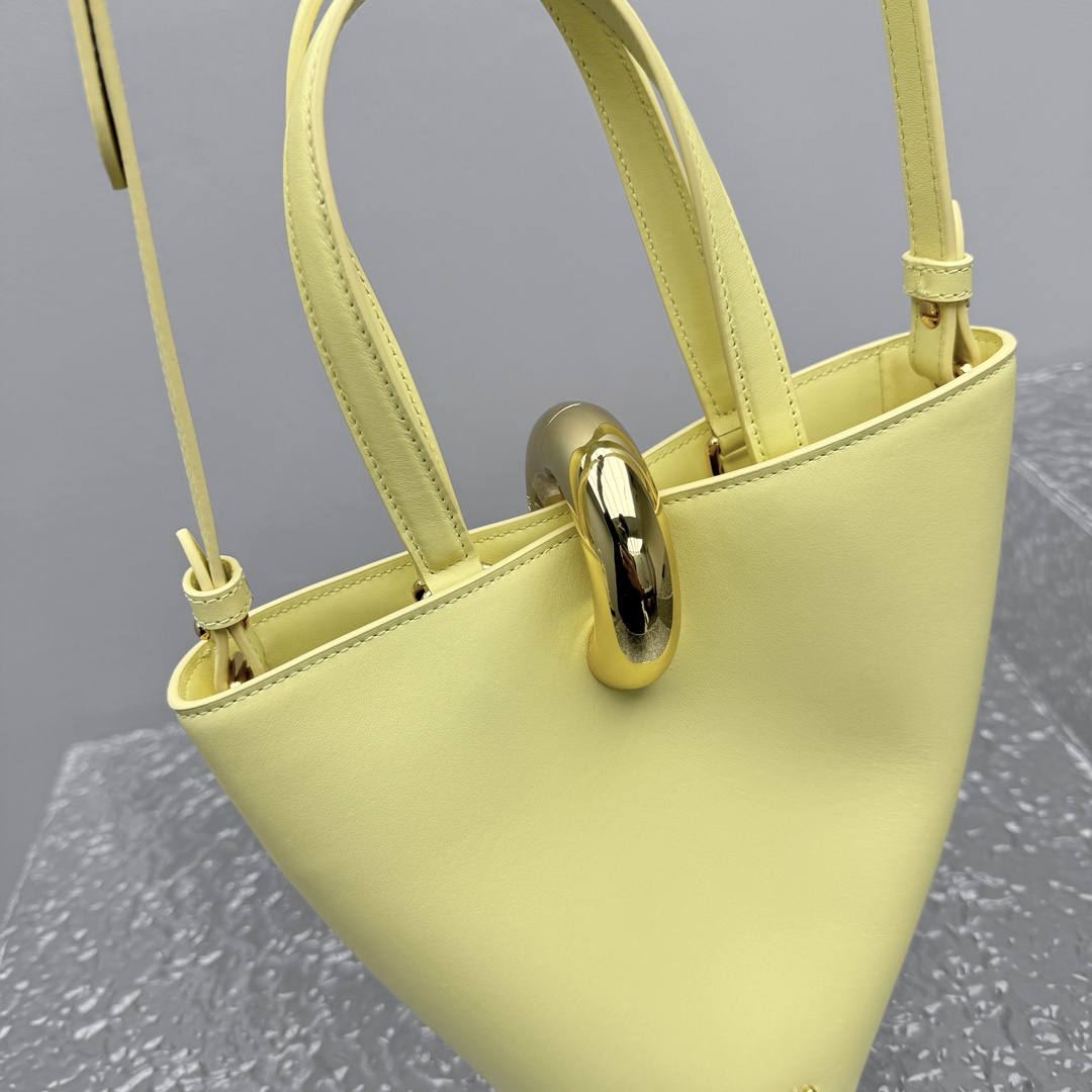 Jacquemus Yellow Mini Le Petit Bambola Bucket Bag in Jacquemus 007414