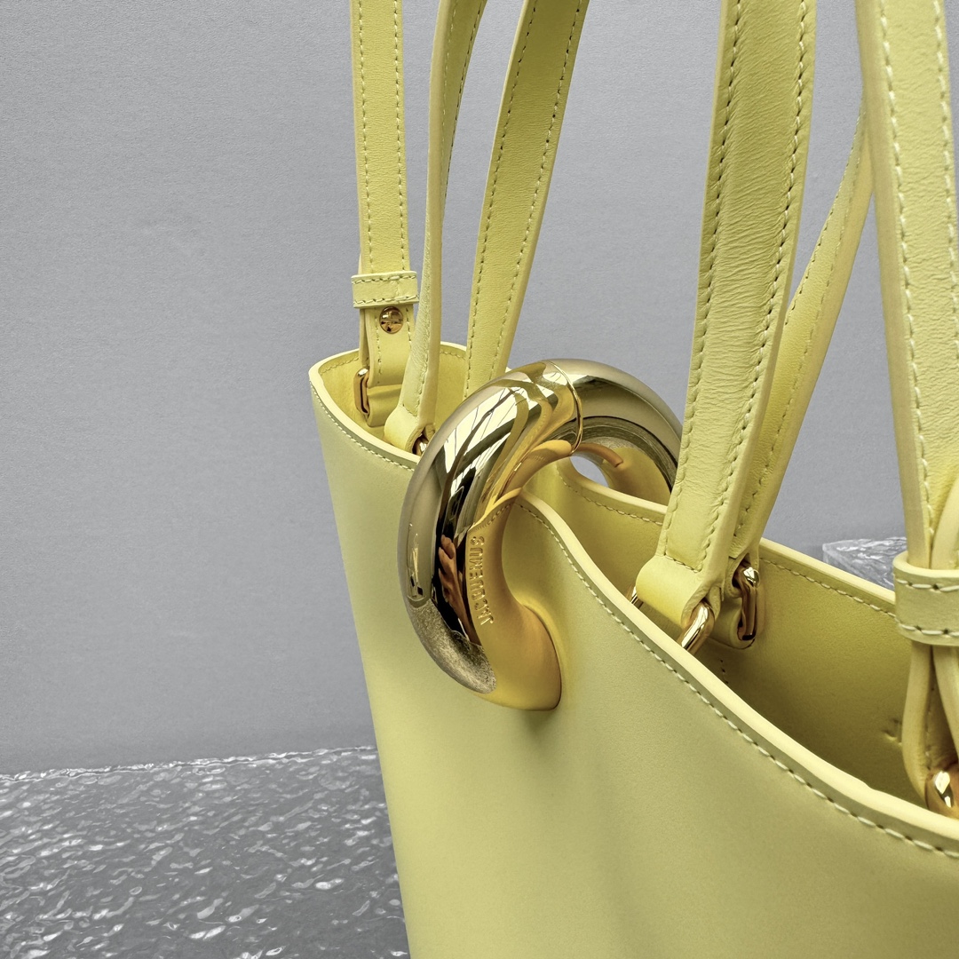 Jacquemus Yellow Mini Le Petit Bambola Bucket Bag in Jacquemus 007414