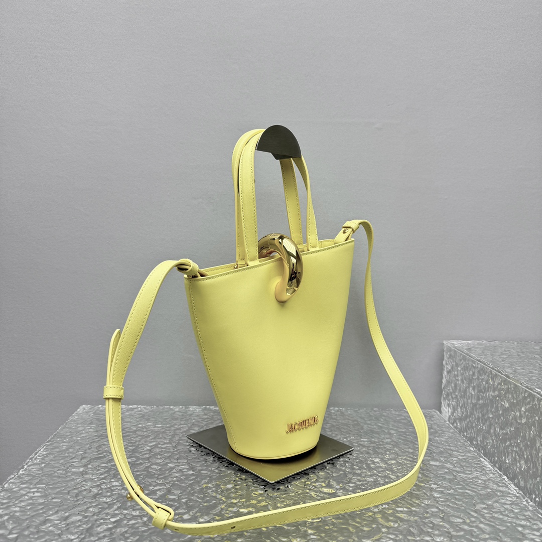 Jacquemus Yellow Mini Le Petit Bambola Bucket Bag in Jacquemus 007414