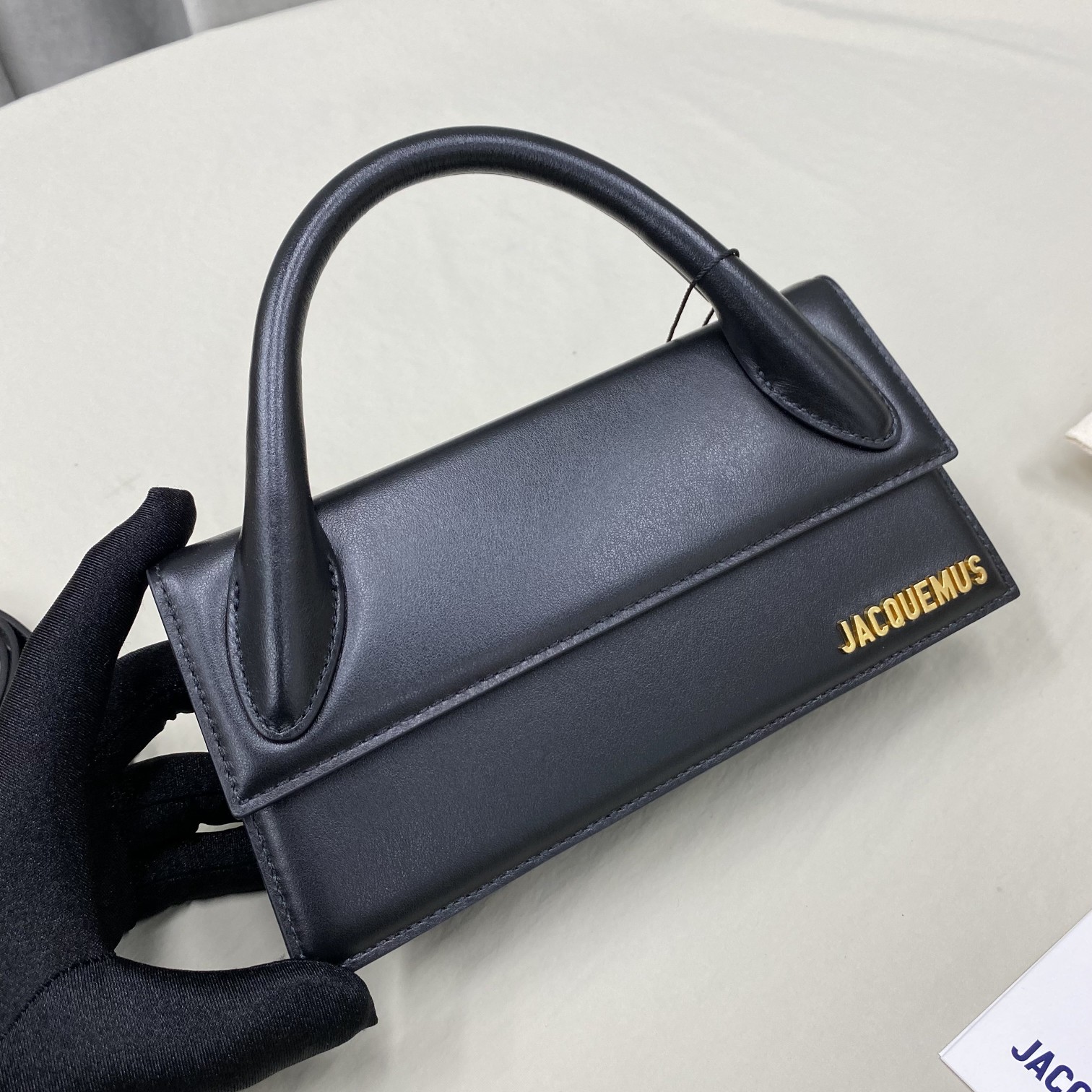 JACQUEMUS Smooth Calfskin Le Chiquito Long Black 1563690 Jacquemus 00769