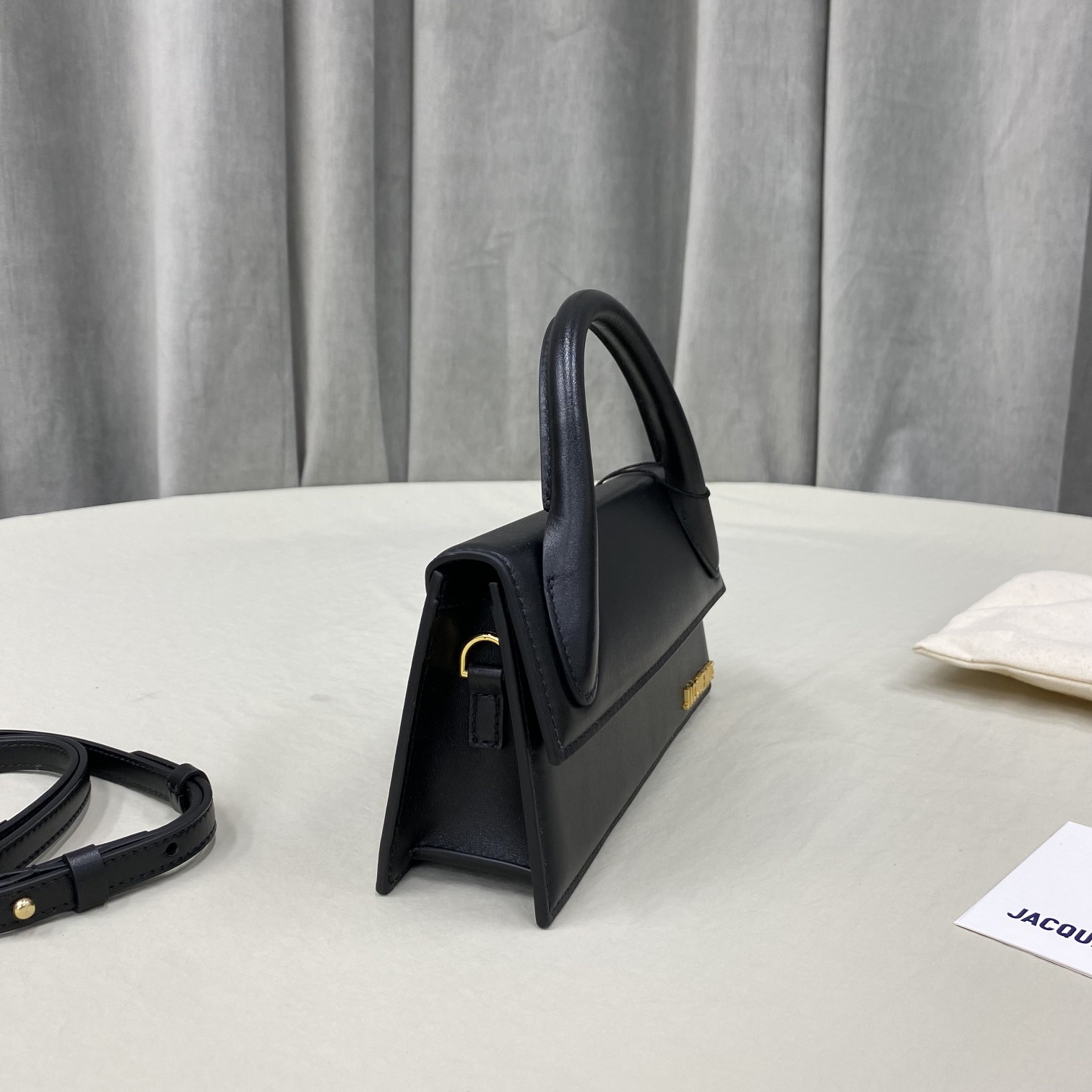 JACQUEMUS Smooth Calfskin Le Chiquito Long Black 1563690 Jacquemus 00769