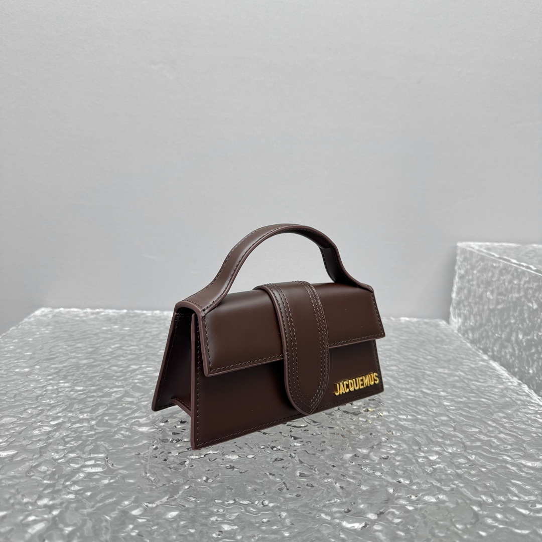 Jacquemus Le Grand Bambino Dark Brown Leather Handbag |
