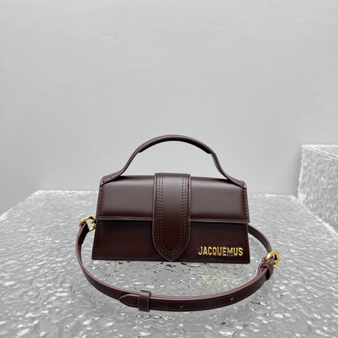 Jacquemus Le Grand Bambino Dark Brown Leather Handbag |