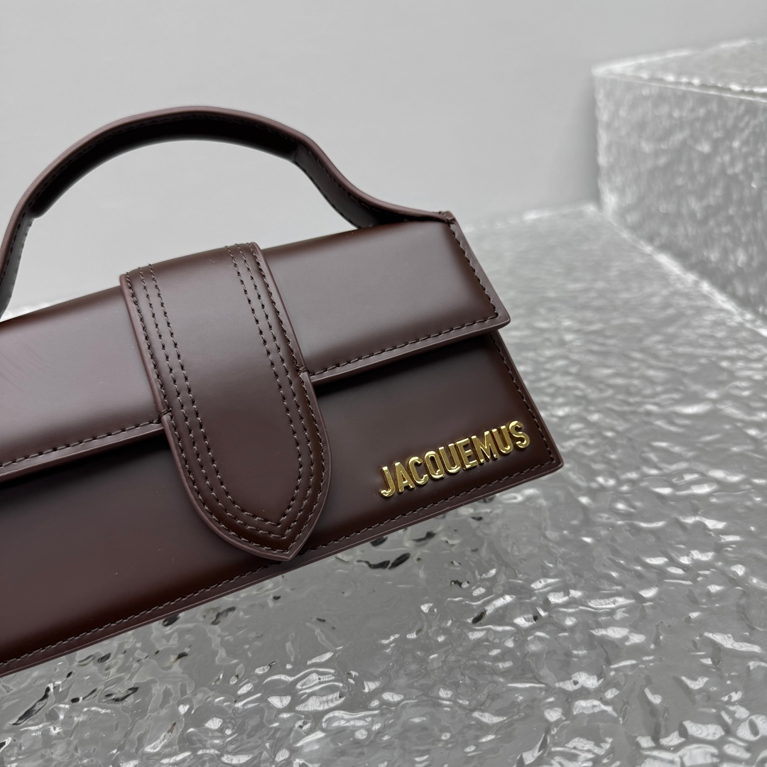Jacquemus Le Grand Bambino Dark Brown Leather Handbag |