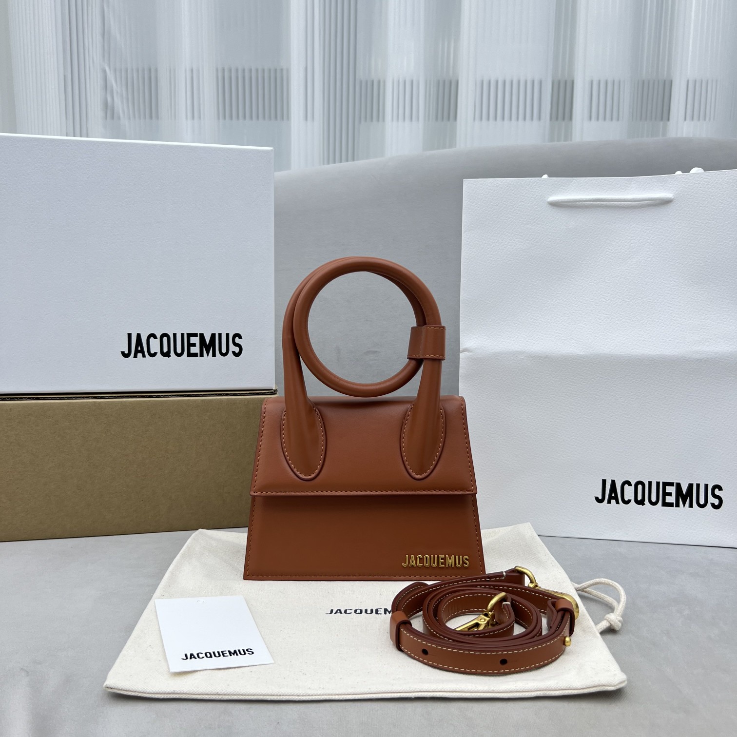 Jacquemus Le Chiquito Noeud ‘Brown’ Bag 213BA005-3072 Jacquemus 00909