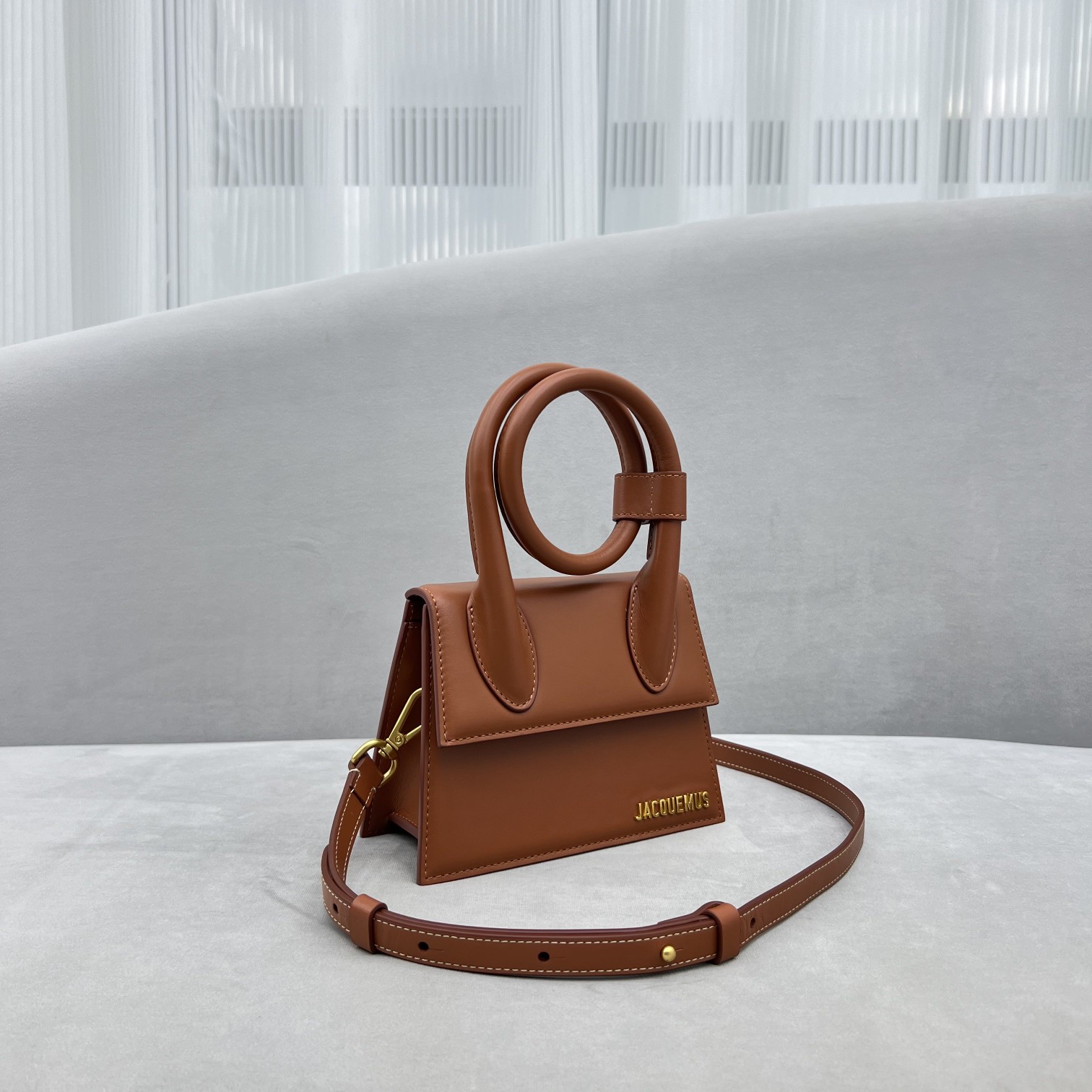 Jacquemus Le Chiquito Noeud 'Brown' Bag 213BA005-3072 Jacquemus 00909
