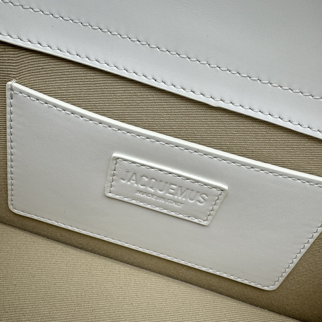 Jacquemus Le bambino leather handbag Jacquemus White in Leather