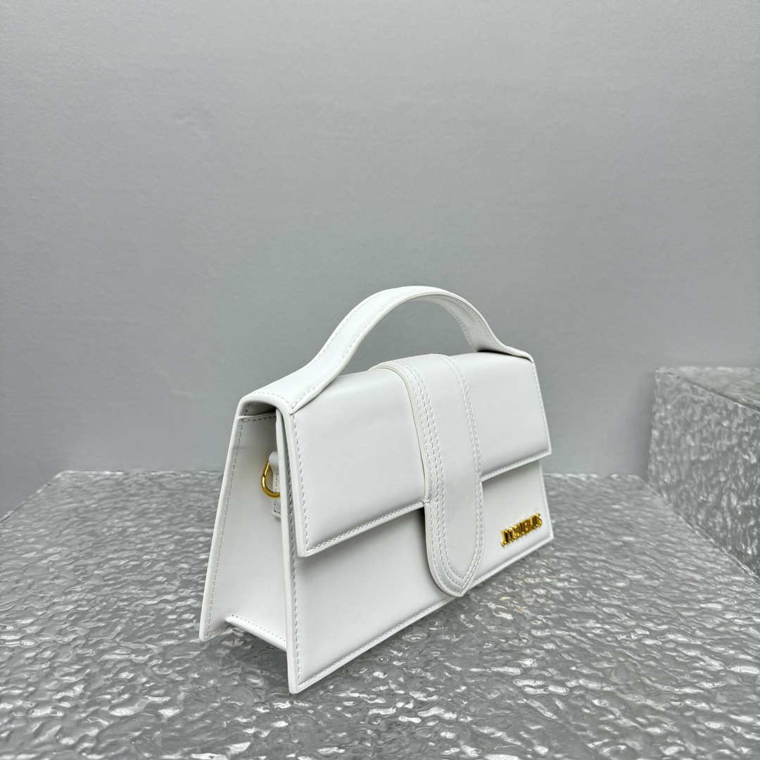 Jacquemus Le bambino leather handbag Jacquemus White in Leather