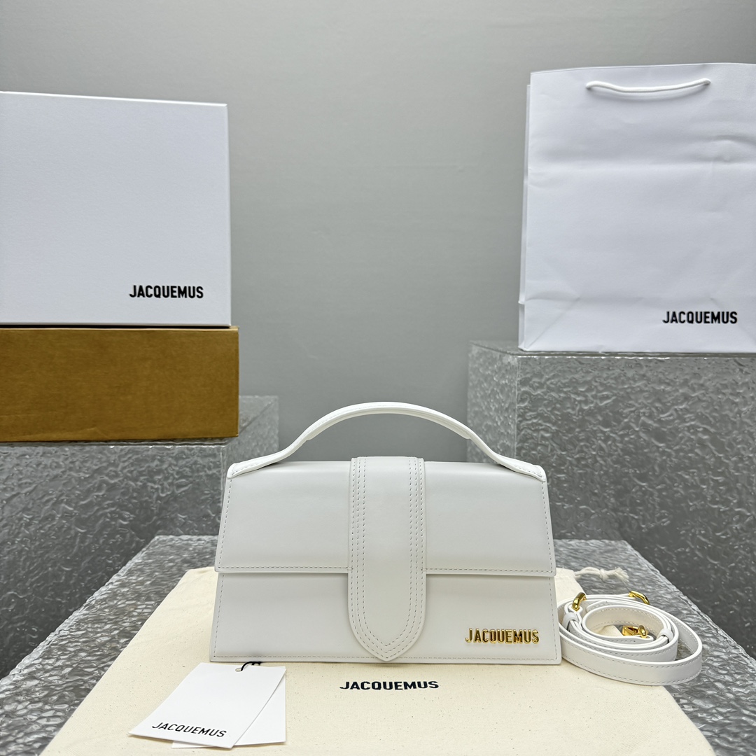 Jacquemus Le bambino leather handbag Jacquemus White in Leather