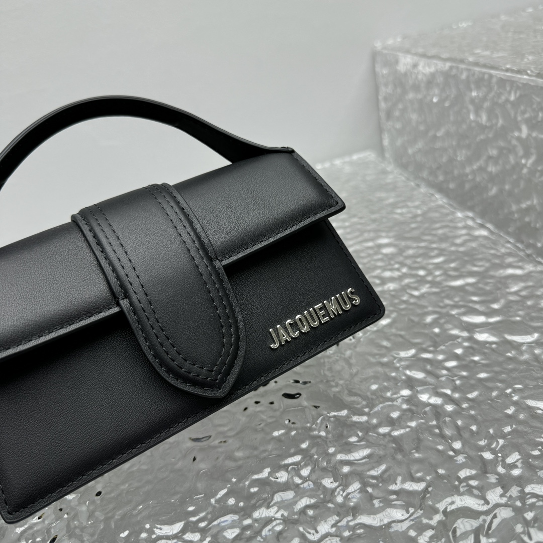 Jacquemus Le Bambino Leather Tote Bag | Black