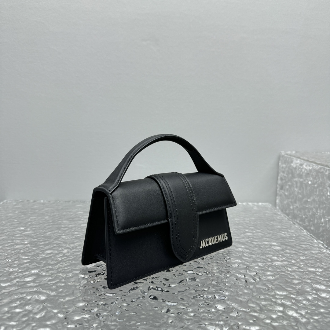 Jacquemus Le Bambino Leather Tote Bag | Black