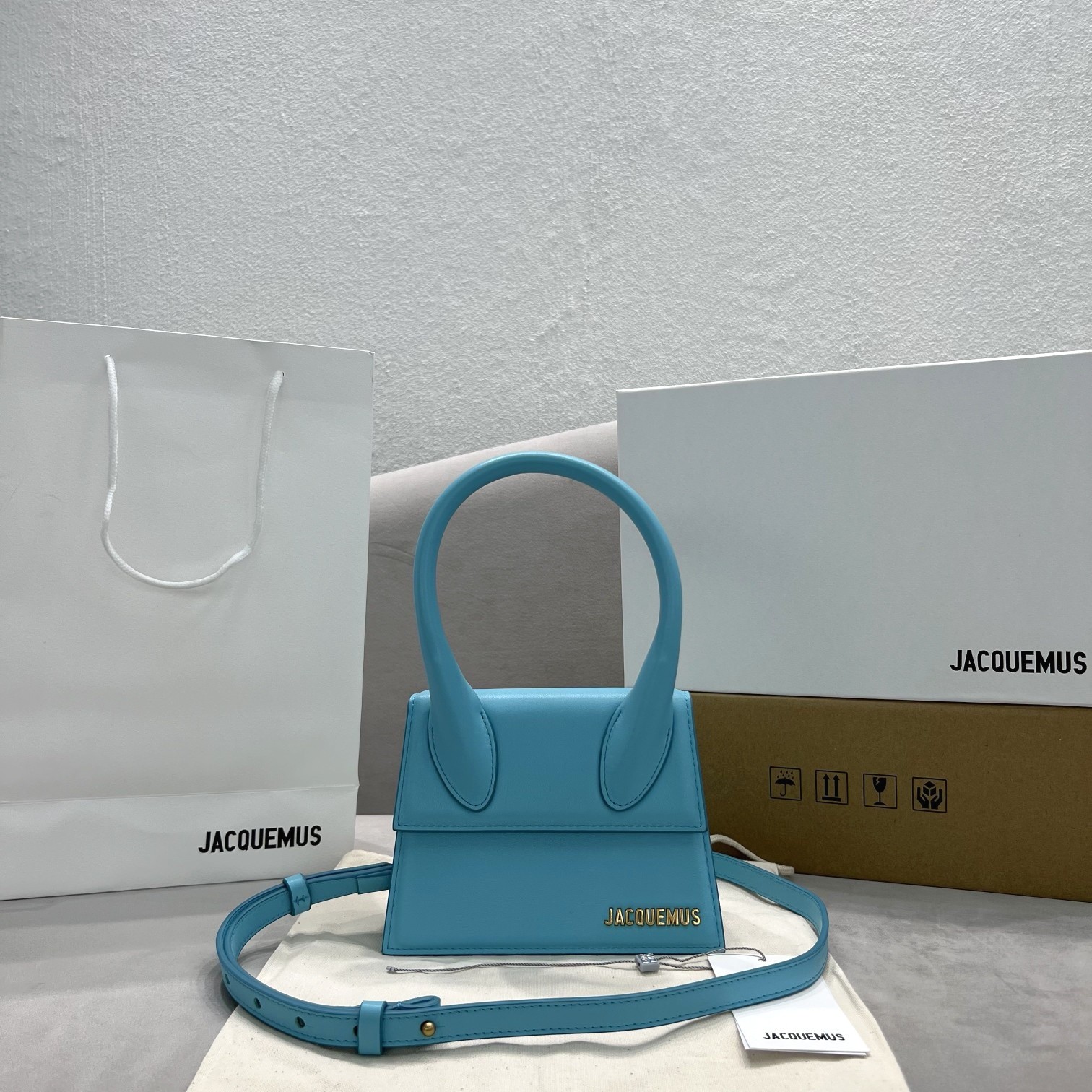 BAG Jacquemus Le Chiquito Bag Turquoise 213BA01-213-Jacquemus 01069