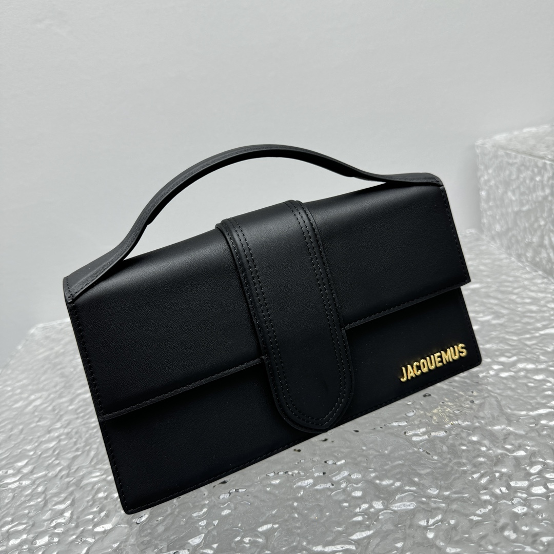 Jacquemus Le Grand Bambino Leather Crossbody Bag IN BLACK
