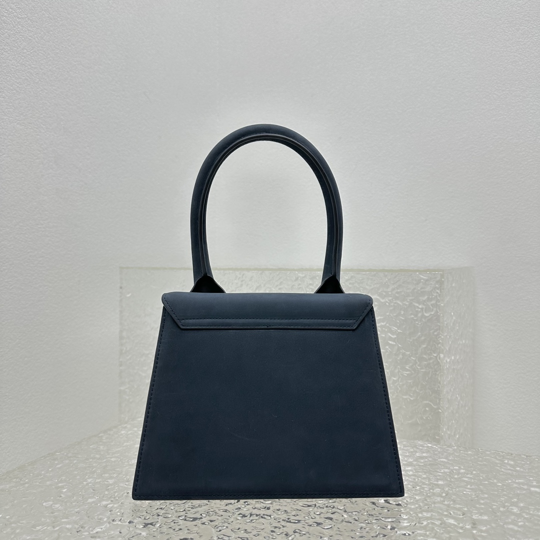 JACQUEMUS Le Chiquito Moyen Leather Bag in Dark Jacquemus 01179