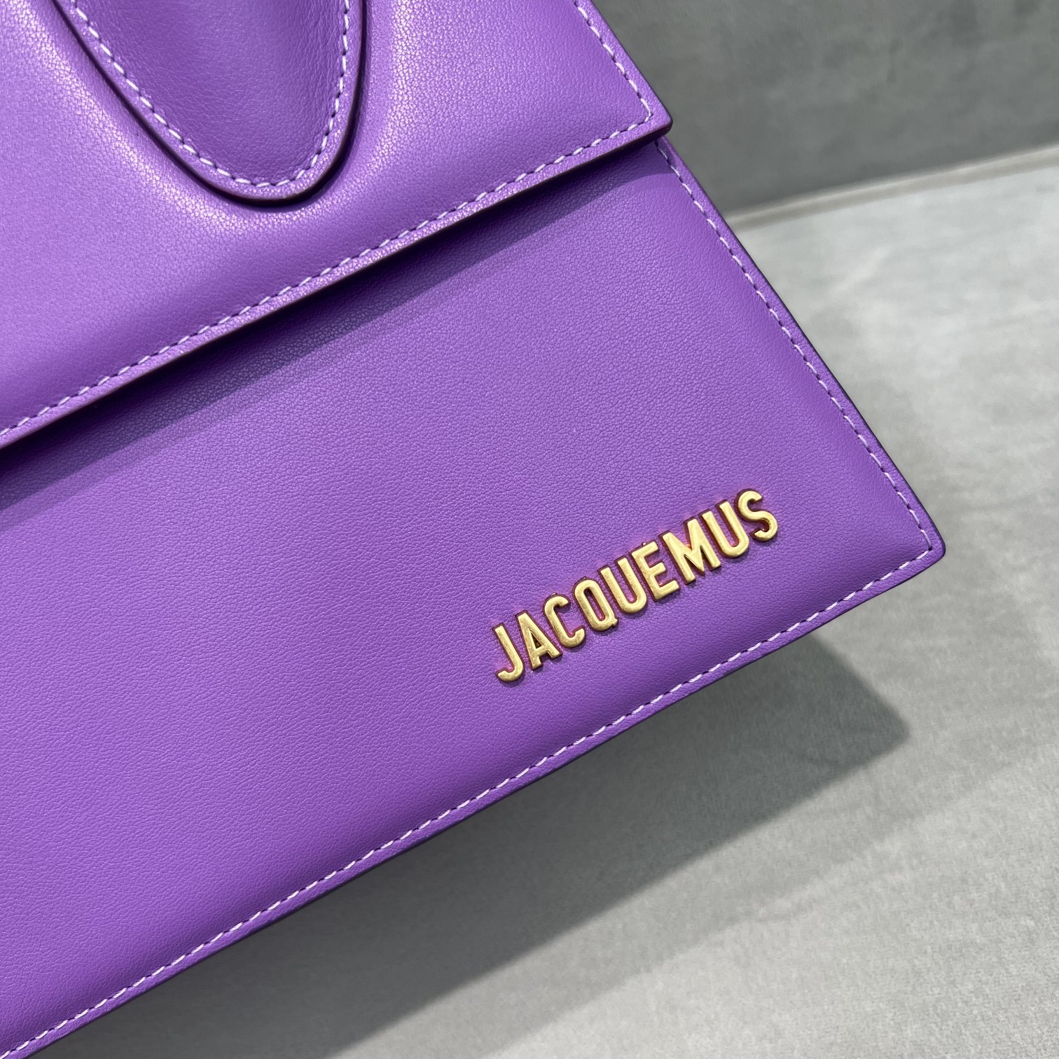 Jacquemus Le Chiquito Noeud Leather Tote in Purple |