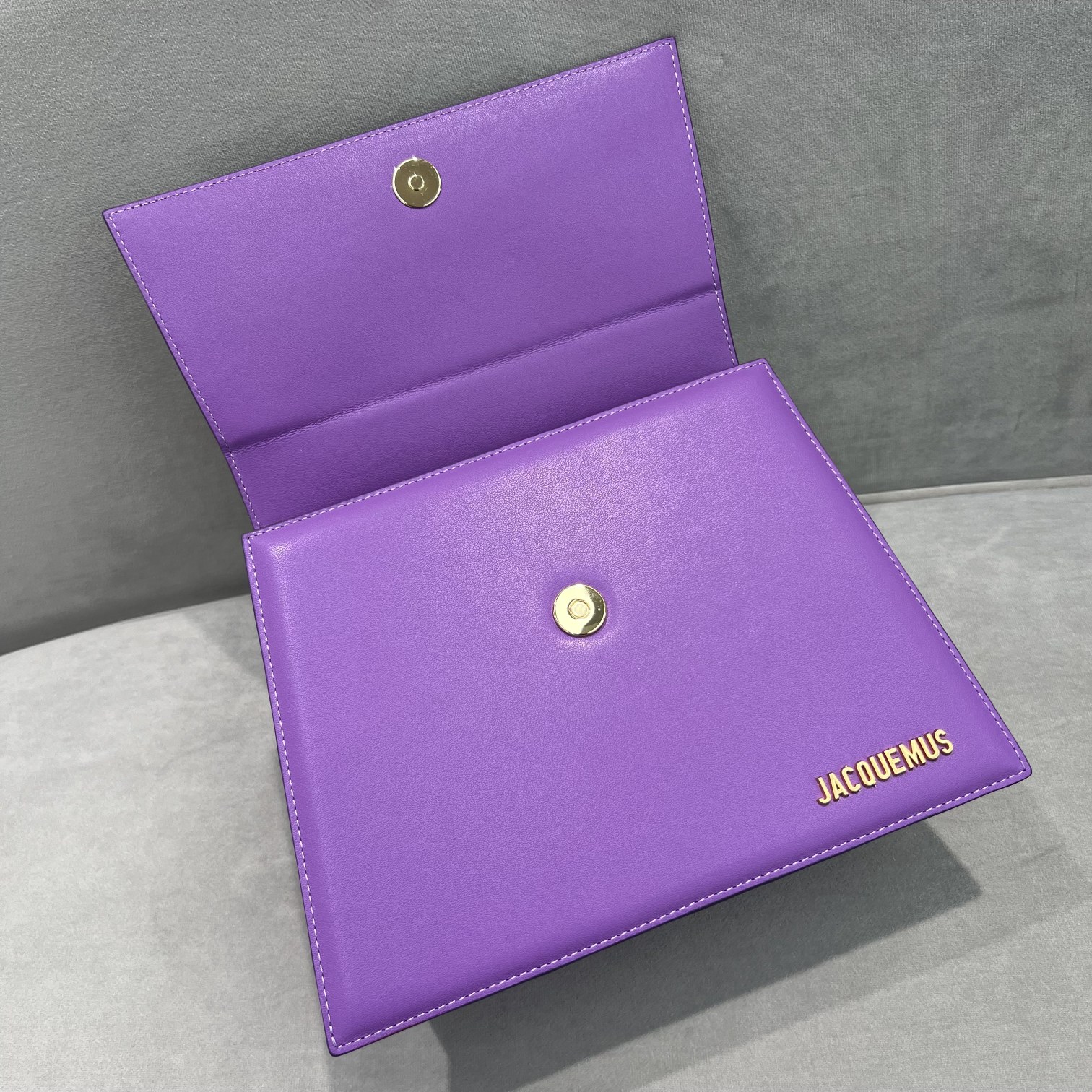 Jacquemus Le Chiquito Noeud Leather Tote in Purple |