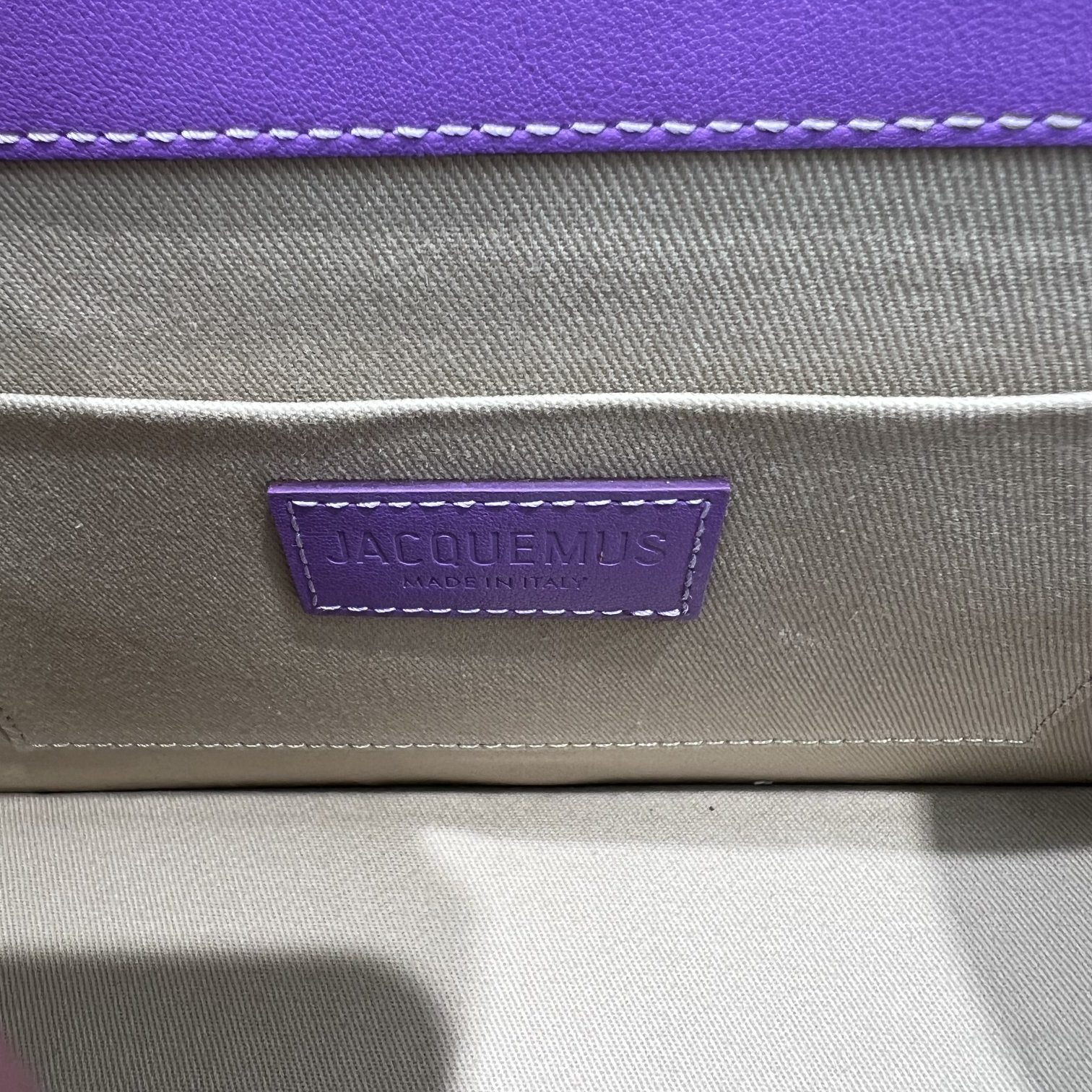 Jacquemus Le Chiquito Noeud Leather Tote in Purple |
