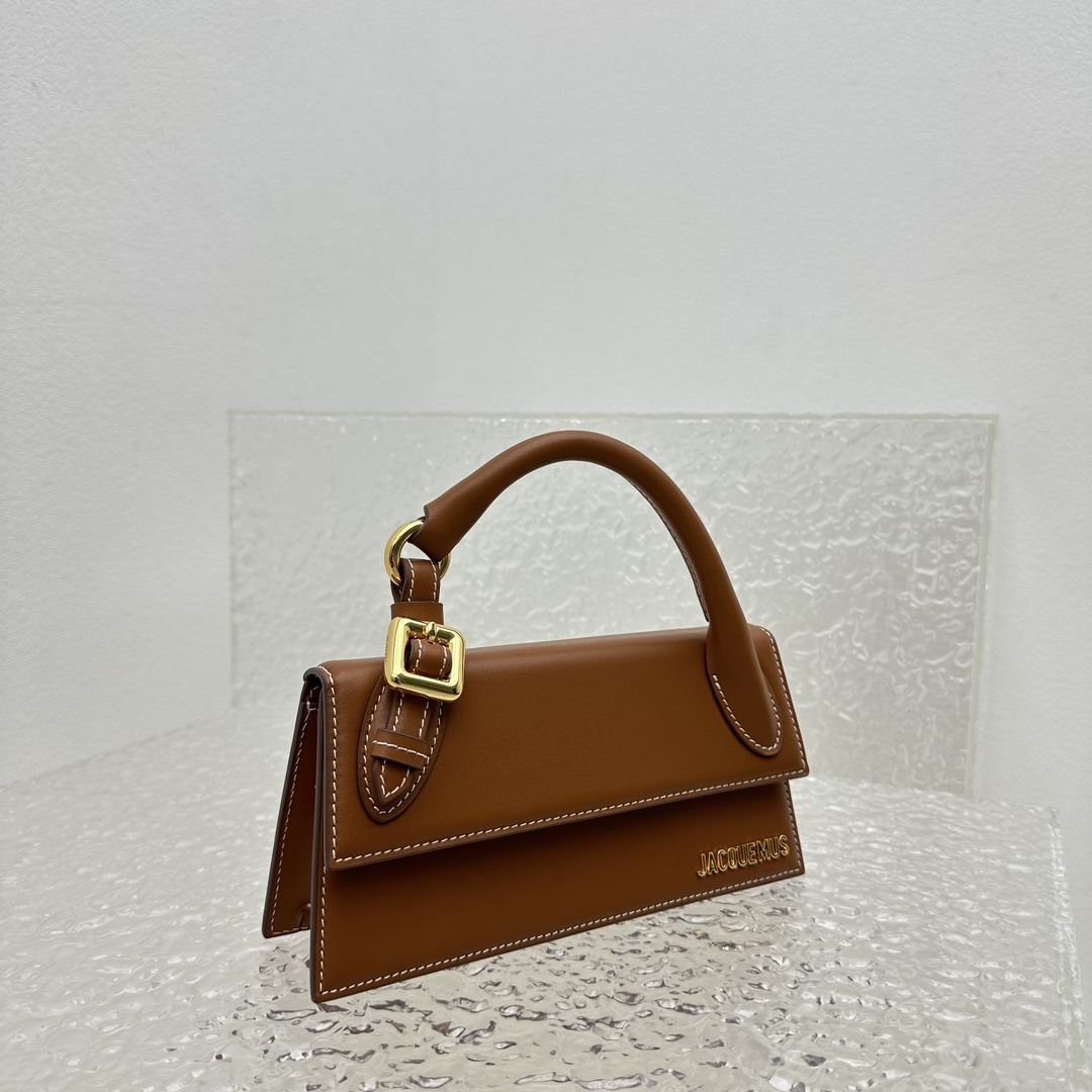 Jacquemus Le Chiquito Long Boucle Bag in BROWN |