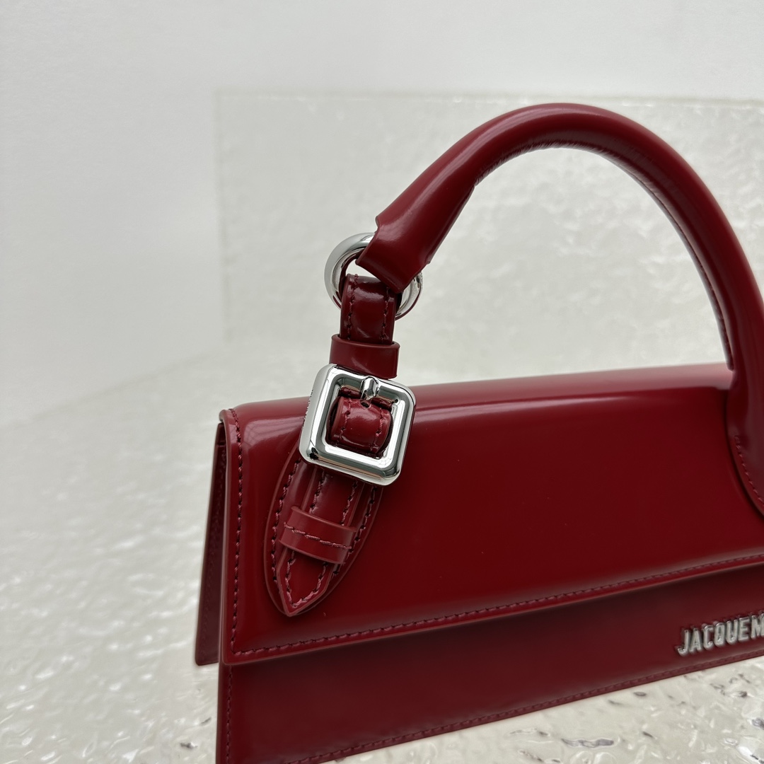 Jacquemus Le Chiquito Long Boucle Bag in Red |