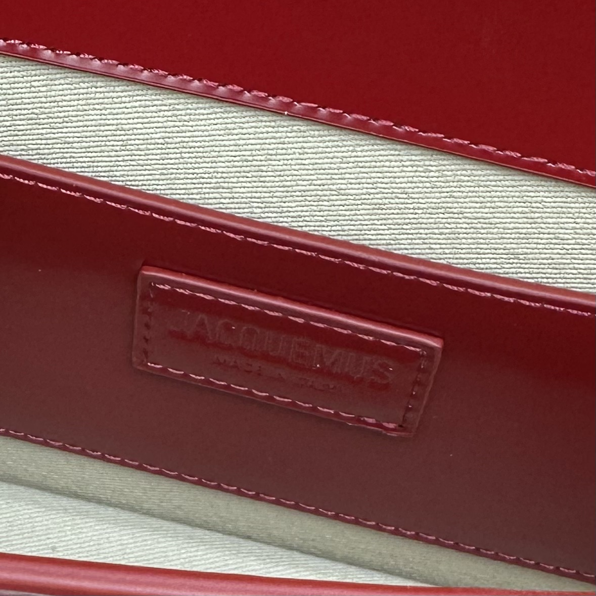Le Bambino Long Bag - Jacquemus - Leather - Red