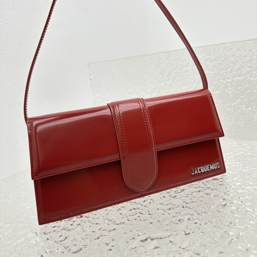 Le Bambino Long Bag - Jacquemus - Leather - Red