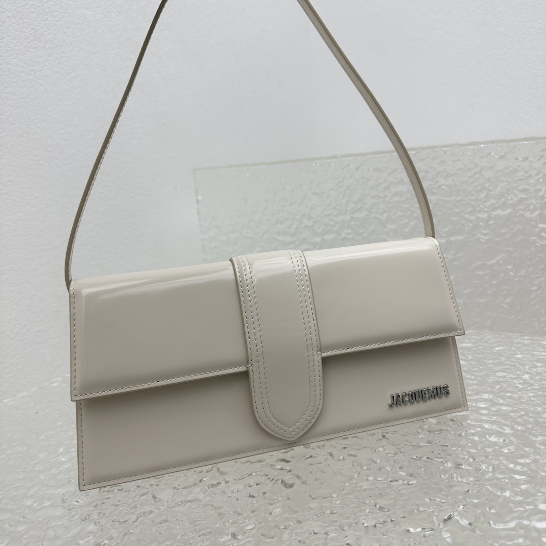White Jacquemus Le Bambino Long Shoulder Bag Jacquemus 01449