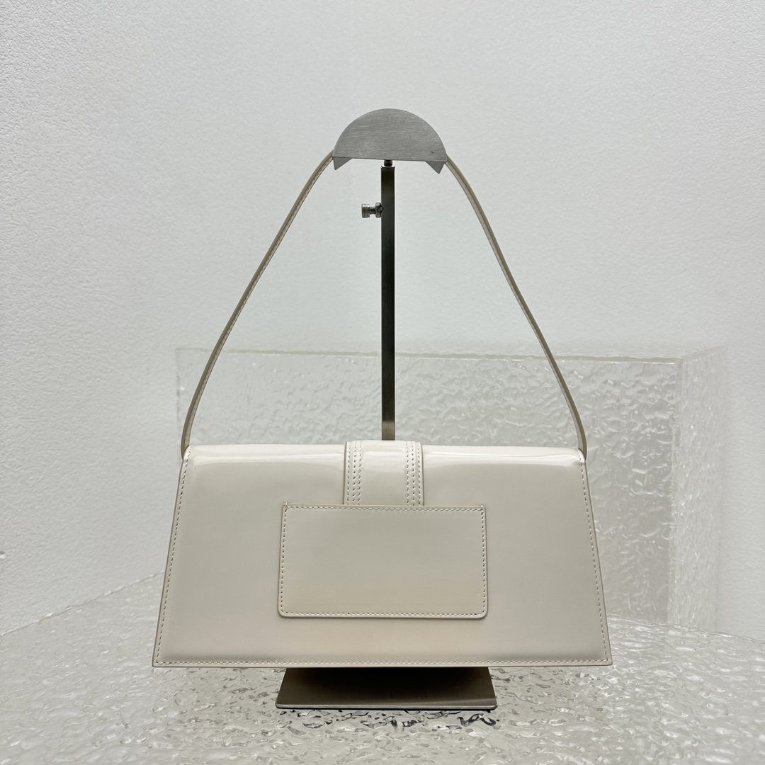White Jacquemus Le Bambino Long Shoulder Bag Jacquemus 01449