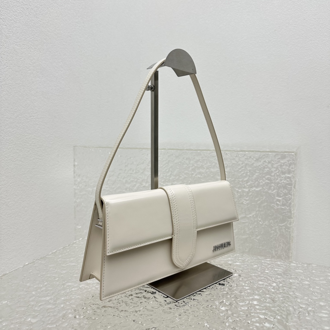 White Jacquemus Le Bambino Long Shoulder Bag Jacquemus 01449