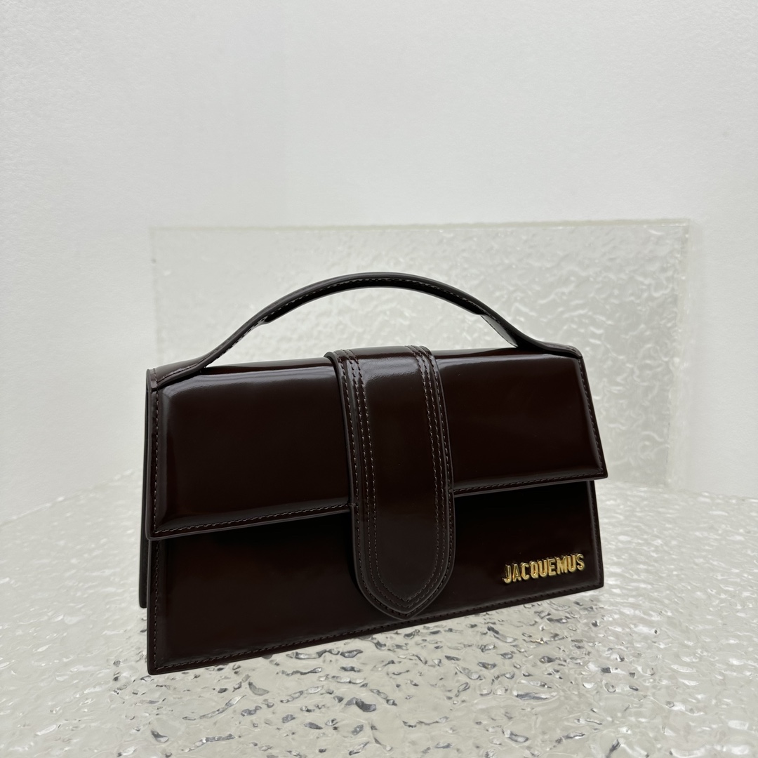 Le bambino leather crossbody bag Jacquemus black