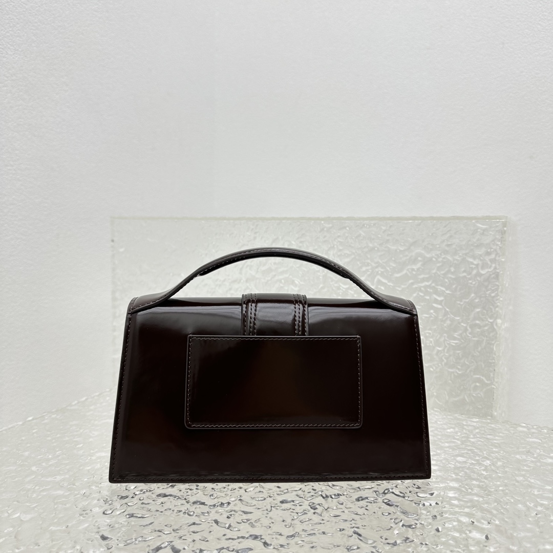 Le bambino leather crossbody bag Jacquemus black