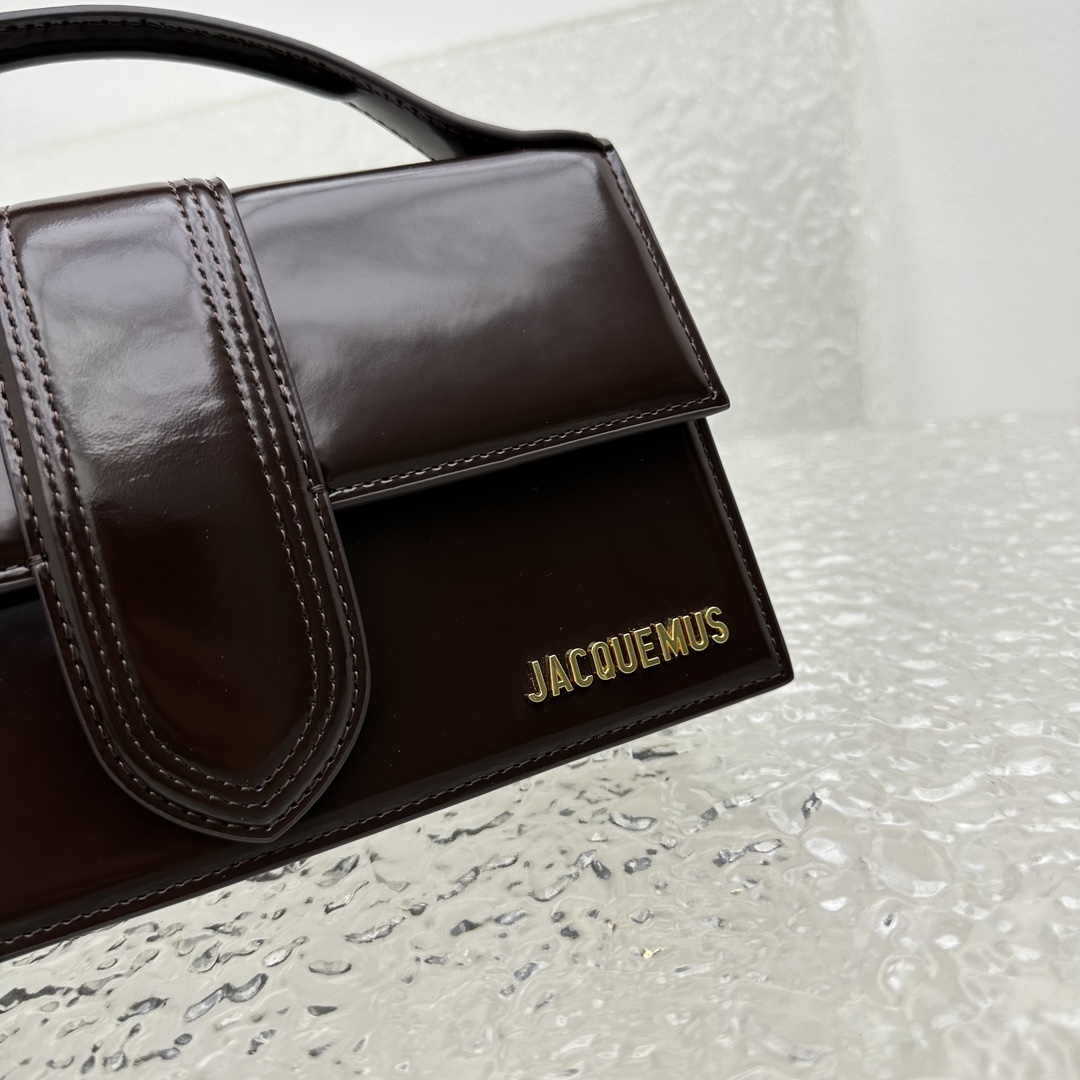 Le bambino leather crossbody bag Jacquemus black