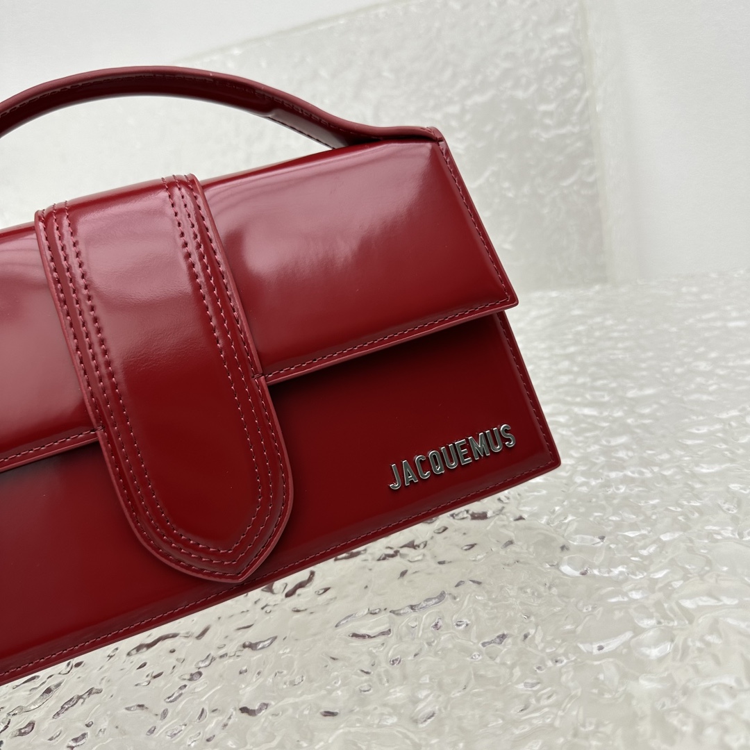 Jacquemus Le bambino leather crossbody bag Jacquemus Red in ...