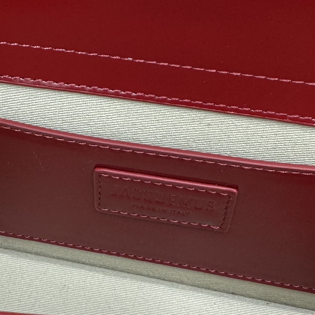 Jacquemus Le bambino leather crossbody bag Jacquemus Red in ...