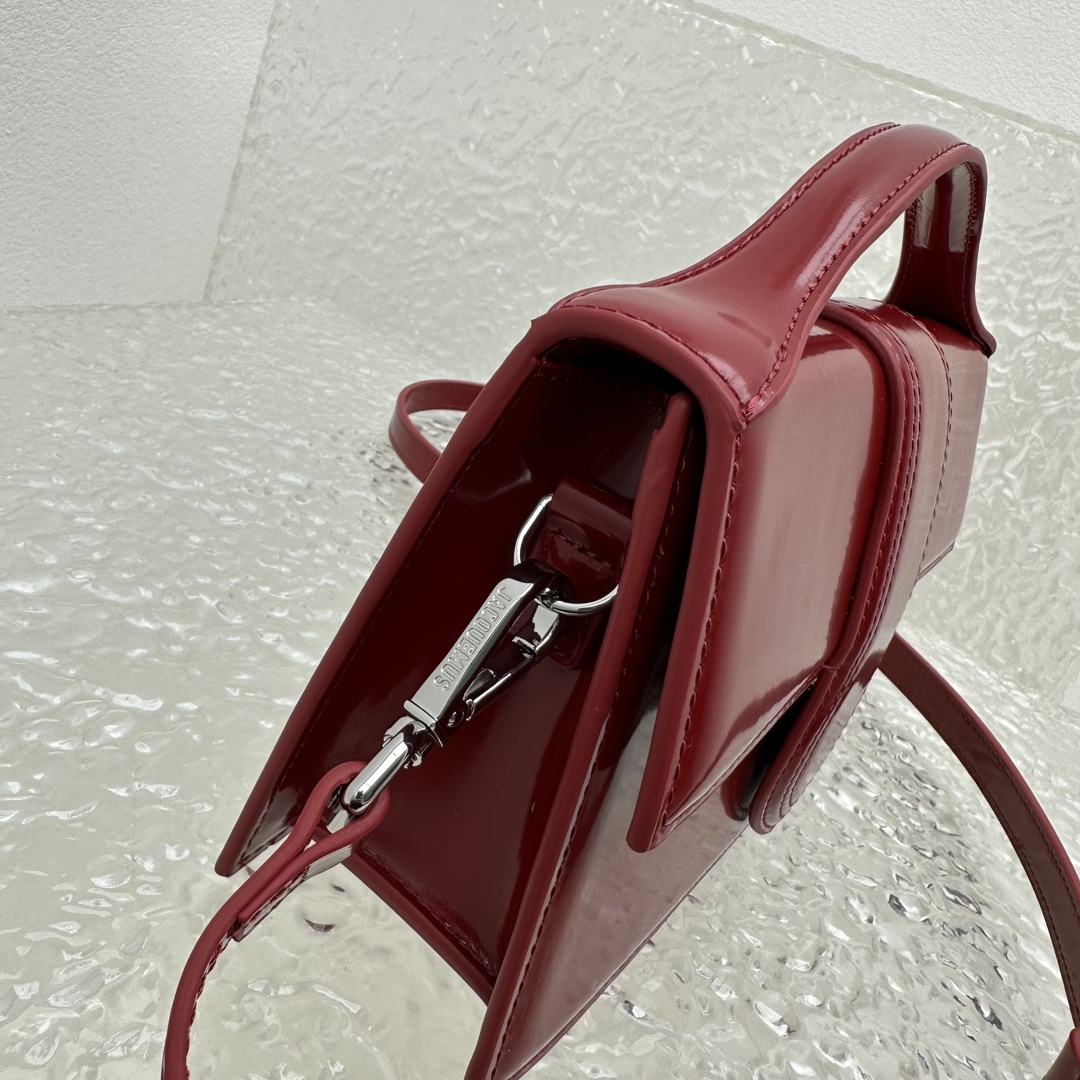 Jacquemus Le bambino leather crossbody bag Jacquemus Red in ...