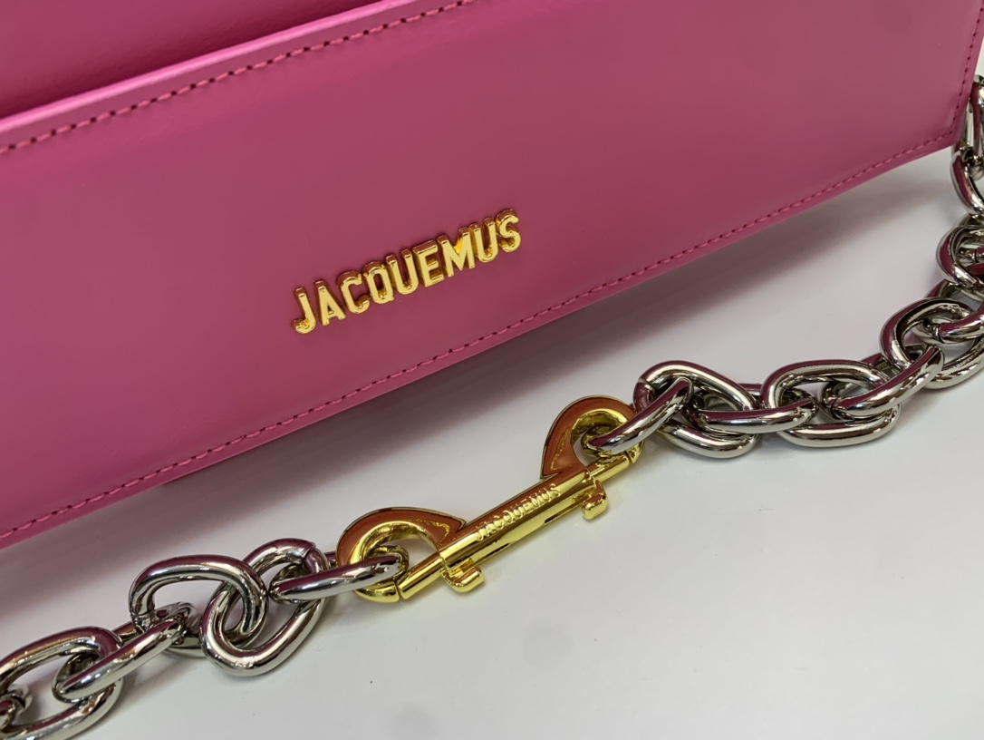Jacquemus Leather Shoulder Bag - Pink Shoulder Bags, Handbags - WJQ57028