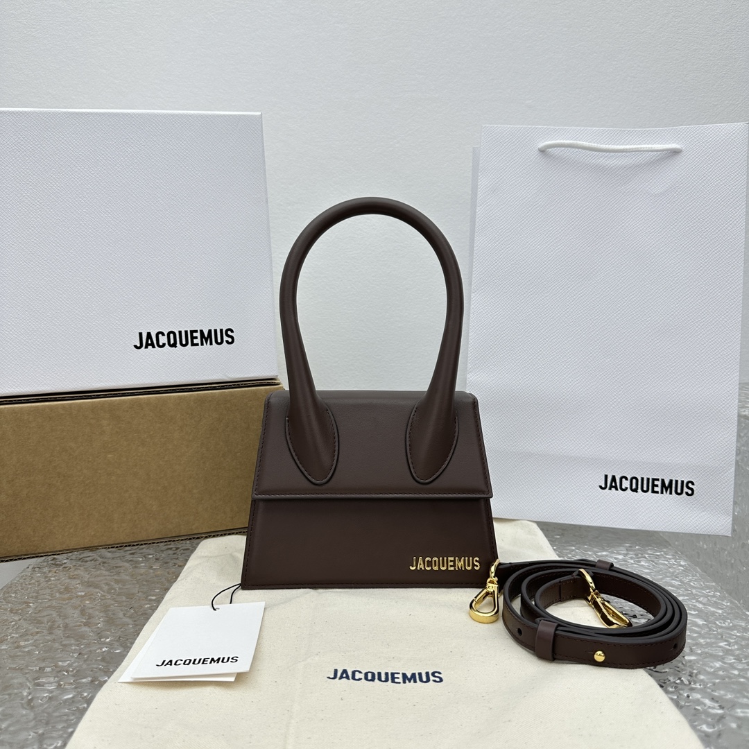 Jacquemus Brown Le Raphia ‘Le Chiquito Moyen’ Bag